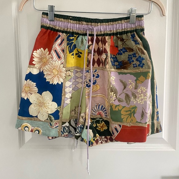 Anthropologie ALÉMAIS Bianca Linen Shorts Sz 10 NWT - Picture 2 of 4